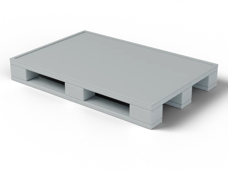 Kunststoffpalette H1 in Grau